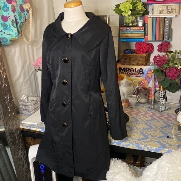 🌷 Vertigo Paris 🌷 High Quality Vintage Trench Coat Jacket - Picture 3 of 8